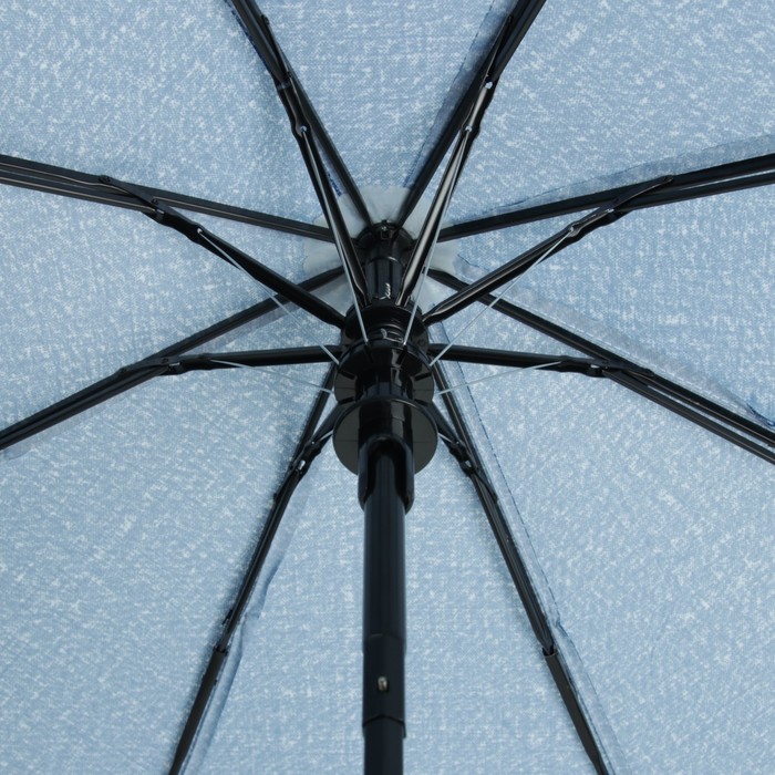 Зонт полуавтоматический "Текстура", R=49см, цвет голубой