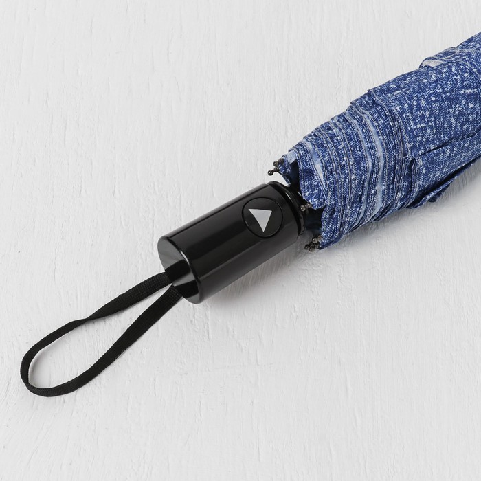 Зонт полуавтоматический "Текстура", R=49см, цвет голубой