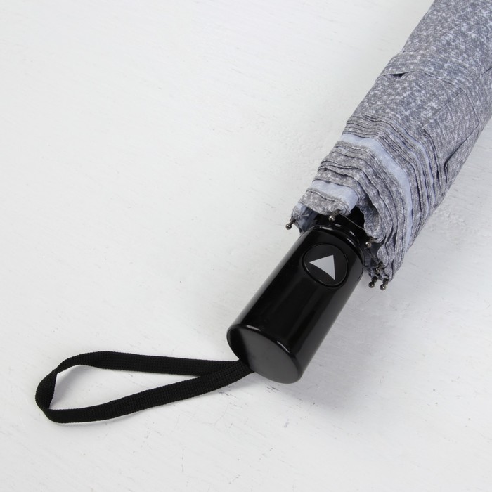 Зонт полуавтоматический "Текстура", R=49см, цвет серый