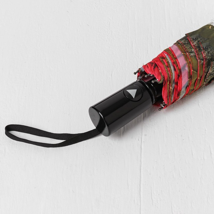 Зонт полуавтоматический "Цветы Розы", R=50см, цвет белый