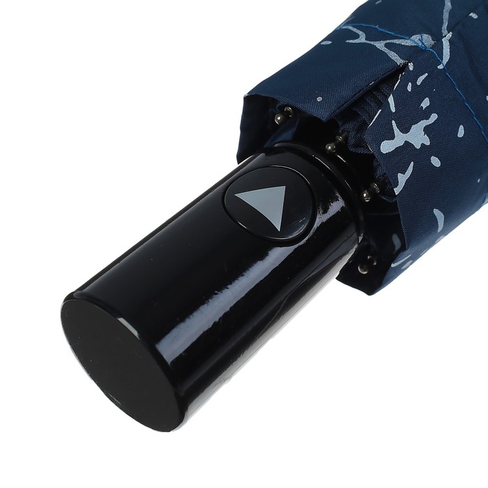 Зонт полуавтоматический "Мрамор", R=49см, цвет синий