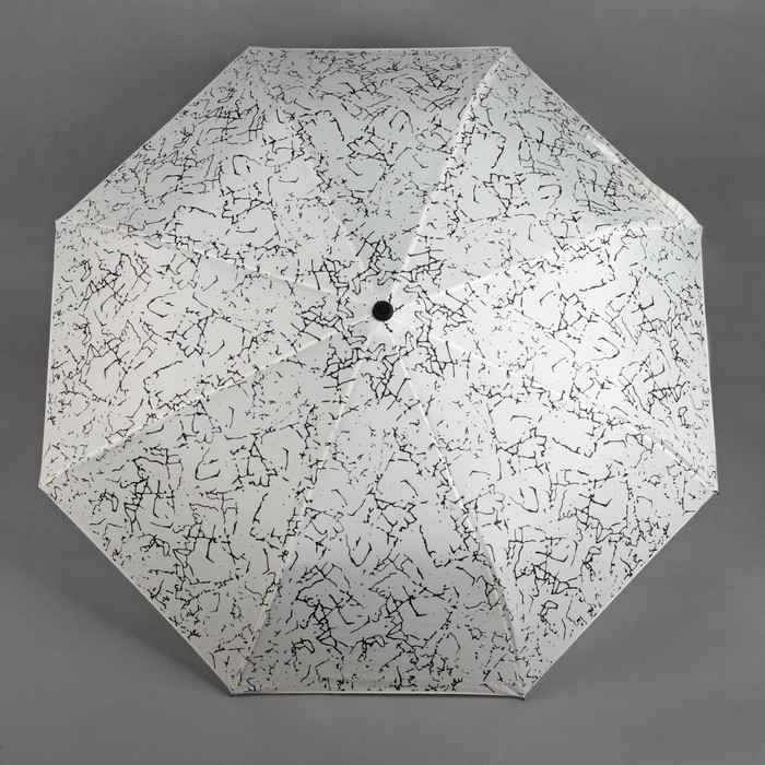 Зонт полуавтоматический "Мрамор", R=49см, цвет белый