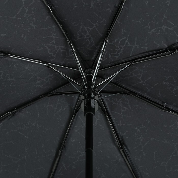 Зонт полуавтоматический "Мрамор", R=49см, цвет чёрный