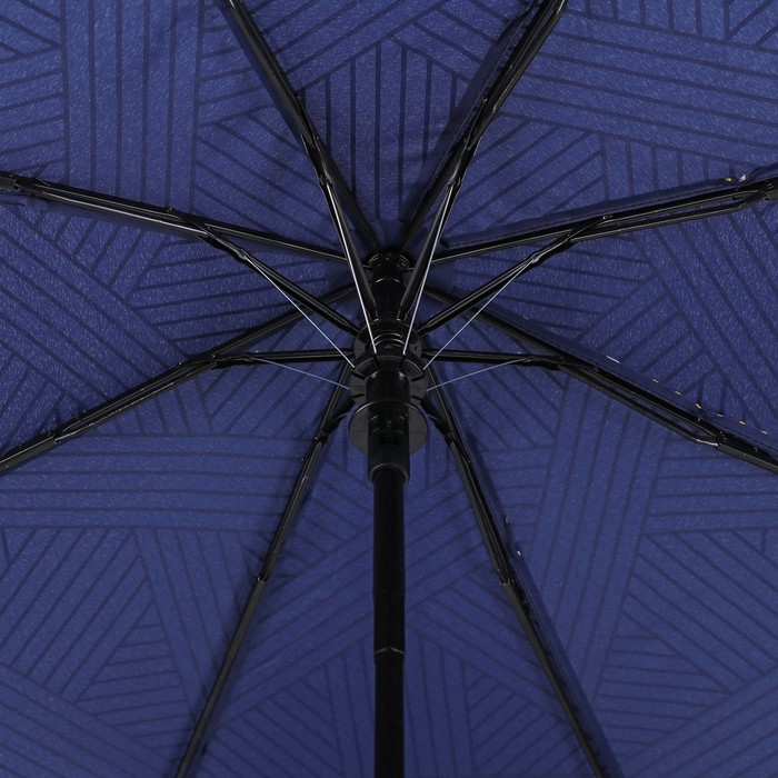 Зонт полуавтоматический "Звезда", R=50см, цвет синий