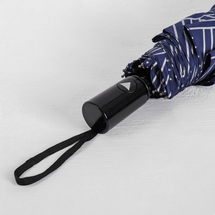 Зонт полуавтоматический "Звезда", R=50см, цвет синий