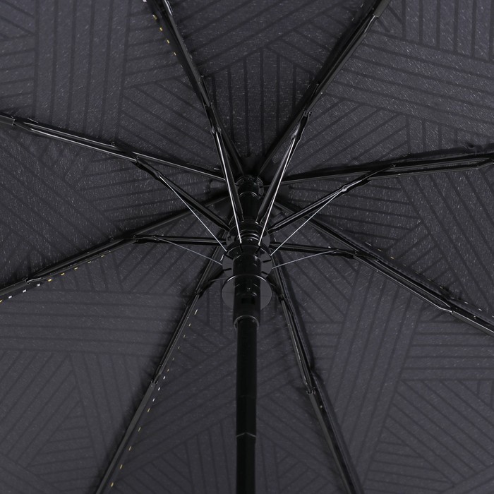 Зонт полуавтоматический "Звезда", R=50см, цвет чёрный