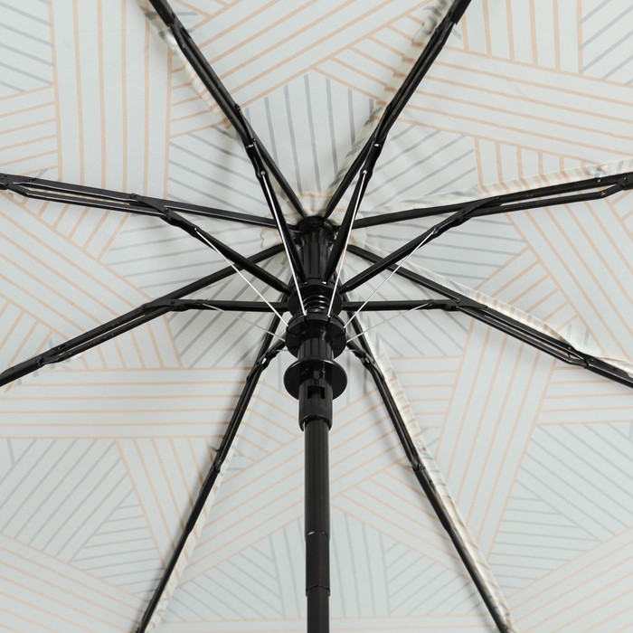 Зонт полуавтоматический "Звезда", R=50см, цвет бежевый