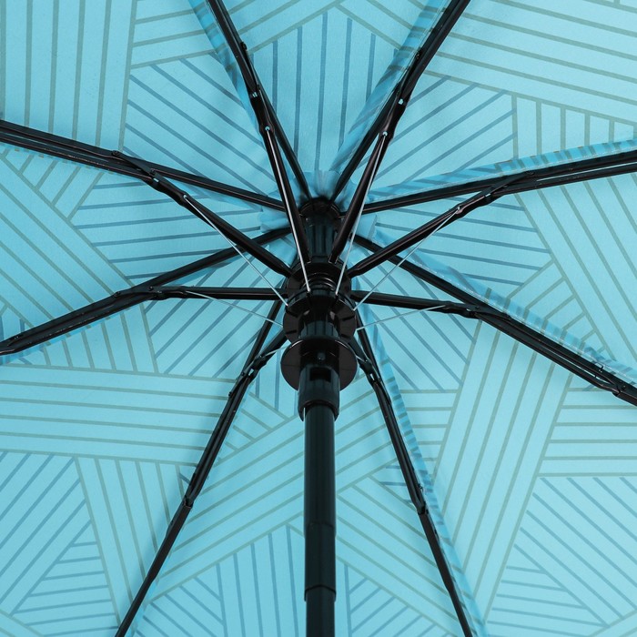 Зонт полуавтоматический "Звезда", R=50см, цвет голубой