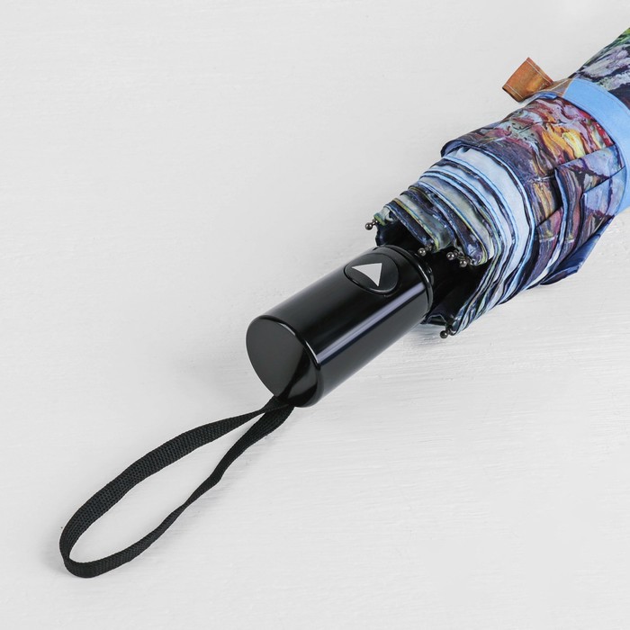 Зонт полуавтоматический "Венеция, мост", R=50см, цвет светло-голубой