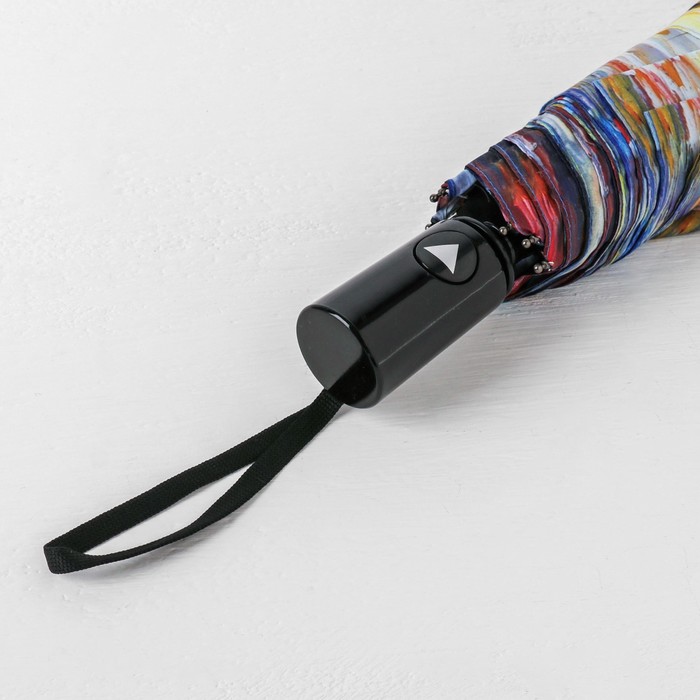 Зонт полуавтоматический "Венеция", R=50см, цвет фиолетовый/коричневый