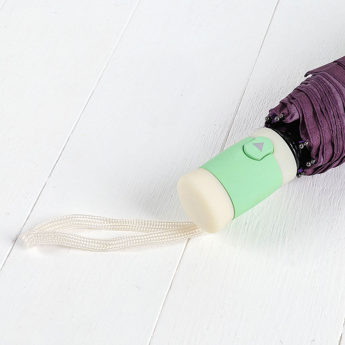 Зонт полуавтоматический "Абстракция", R=50см, цвет салатовый