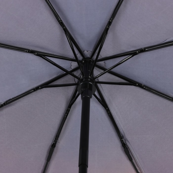 Зонт автоматический "Города", R=48см, цвет коричневый