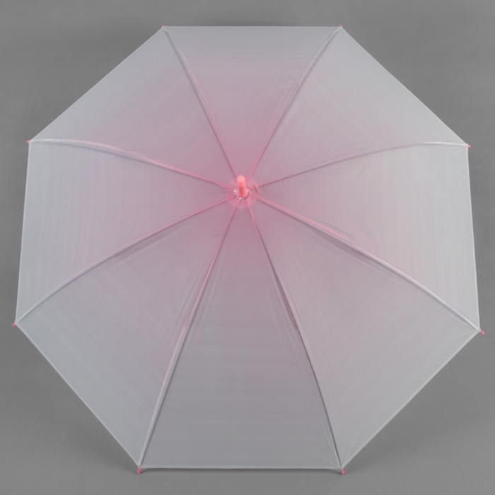 Зонт -трость "Градиент", полуавтоматический, R=46см, цвет розовый