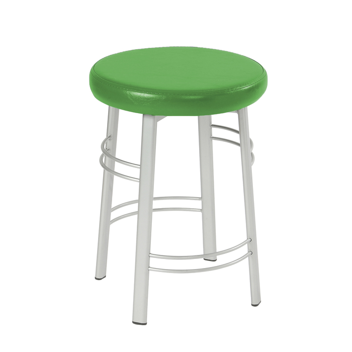 Табурет СТ08 48х35х35, цвет металлик-зеленый