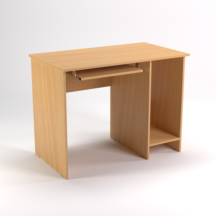 Стол компьютерный нишей СК11.7, 1100х680х750 мм, бук светлый