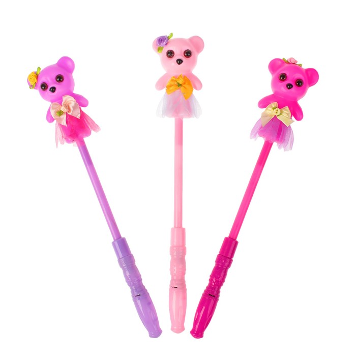Палочка световая "Мишка", цвета МИКС