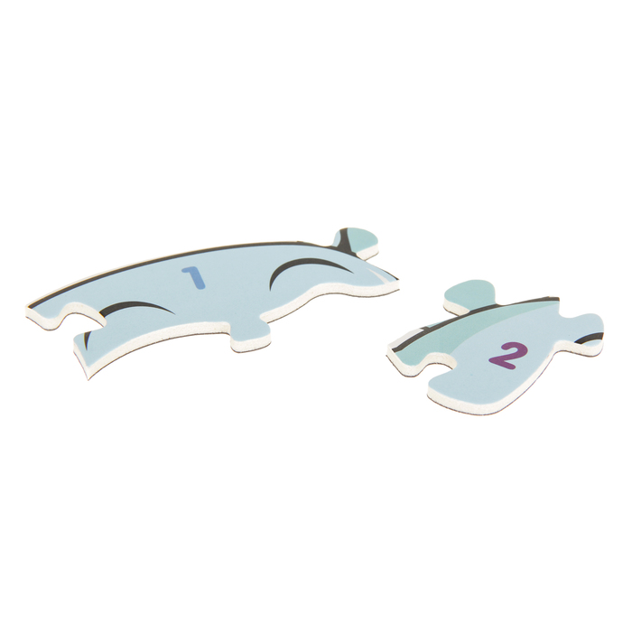 Набор магнитов с магнитным пазлом "Слоник учится считать"