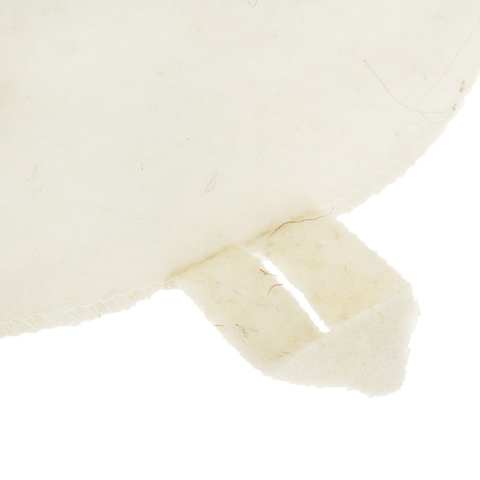 Шапка банная "Буденовка", белая