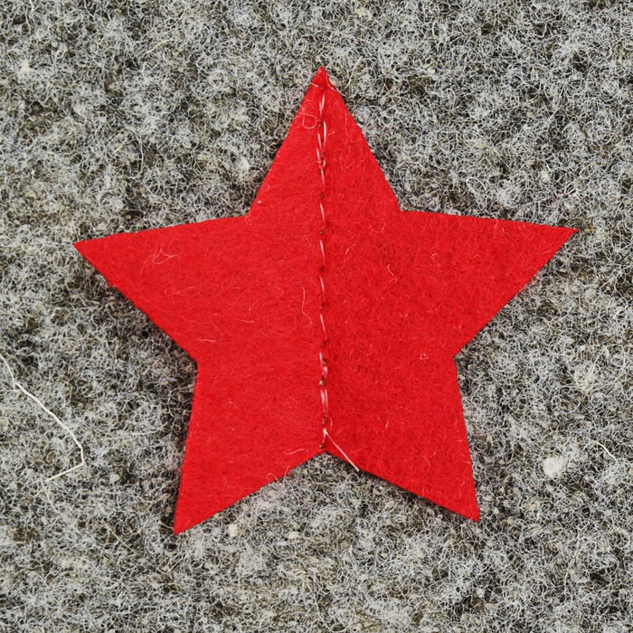 Шапка банная "Буденовка", серая