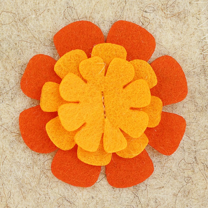 Шапка банная женская "София" с аппликацией, белая