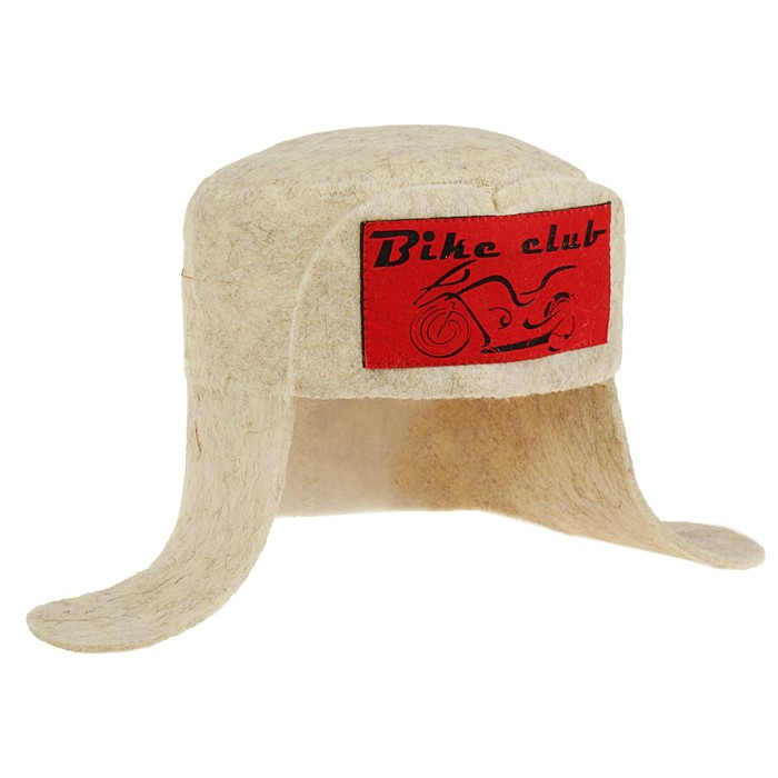 Шапка банная с аппликацией "Байк клуб"