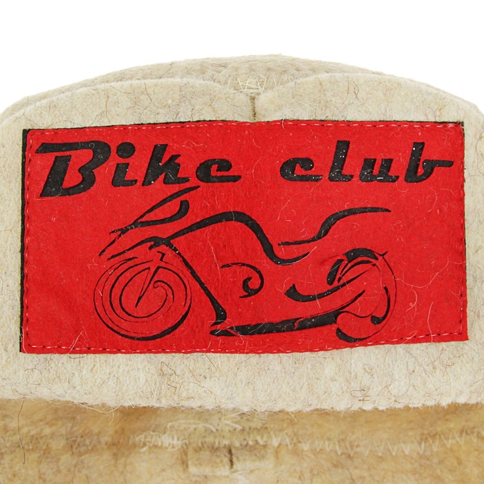 Шапка банная с аппликацией "Байк клуб"