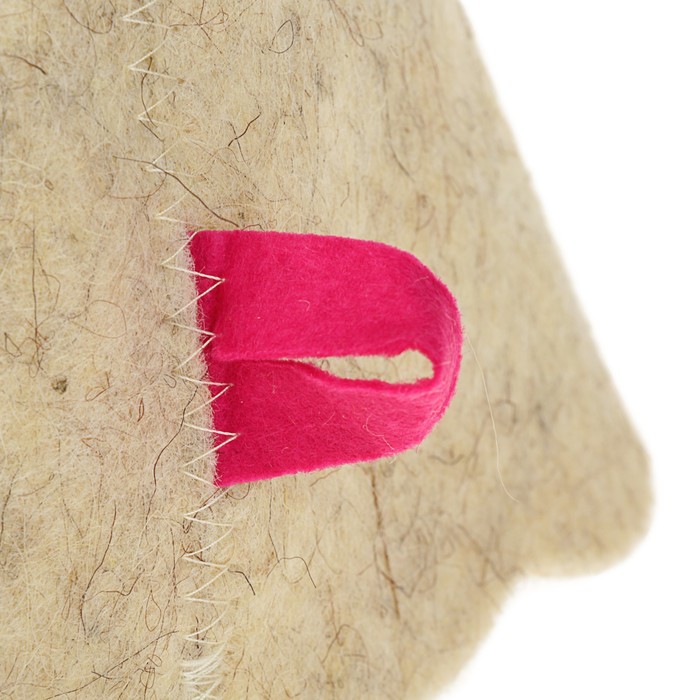 Шапка банная с аппликацией "Корзинка с вишенкой"