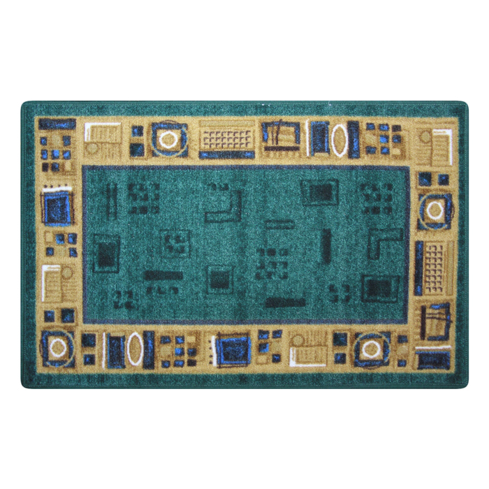 Коврик "Нью Соса", полипропилен, основа резина, 57х90 см, 008