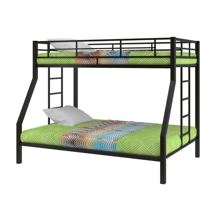 Двухъярусная кровать "Гранада", 1980х1260х1560 мм, черный