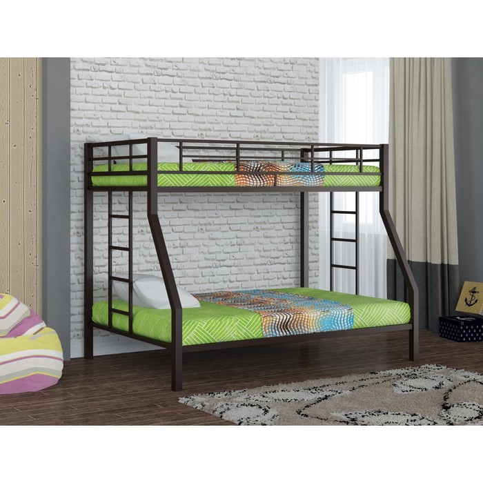 Двухъярусная кровать "Гранада", 1980х1260х1560 мм, коричневый