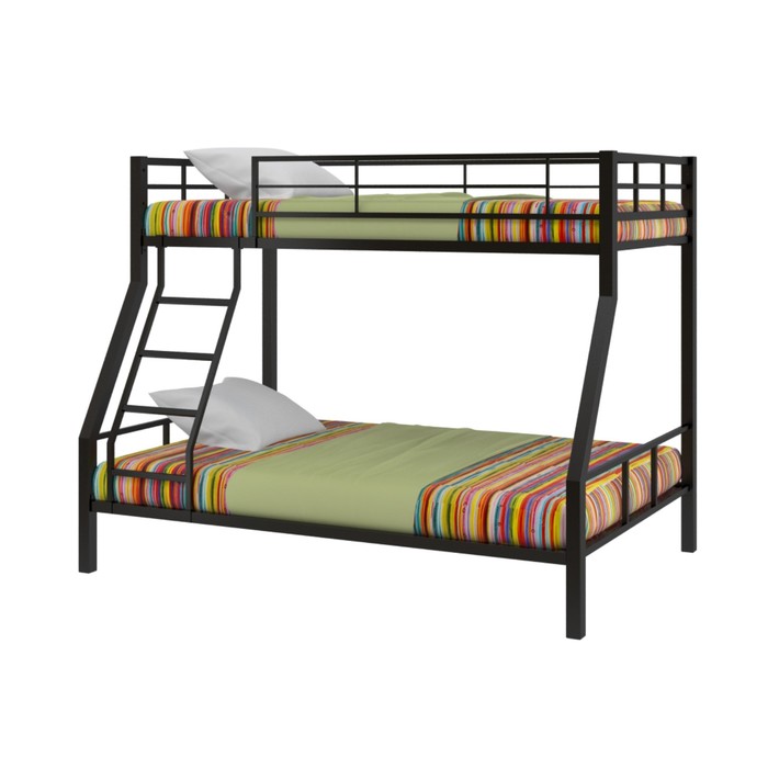 Двухъярусная кровать "Гранада 1", 1980х1260х1620 мм, черный
