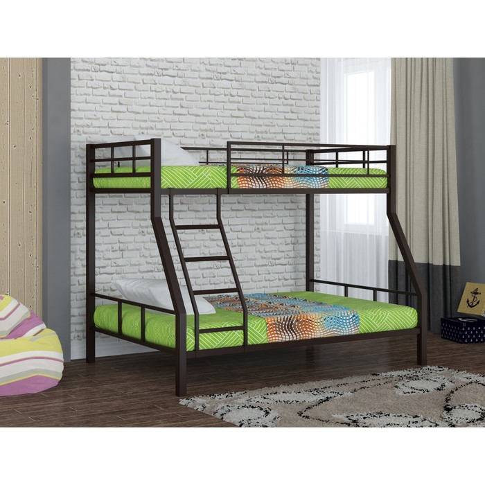 Двухъярусная кровать "Гранада 1", 1980х1260х1620 мм, коричневый