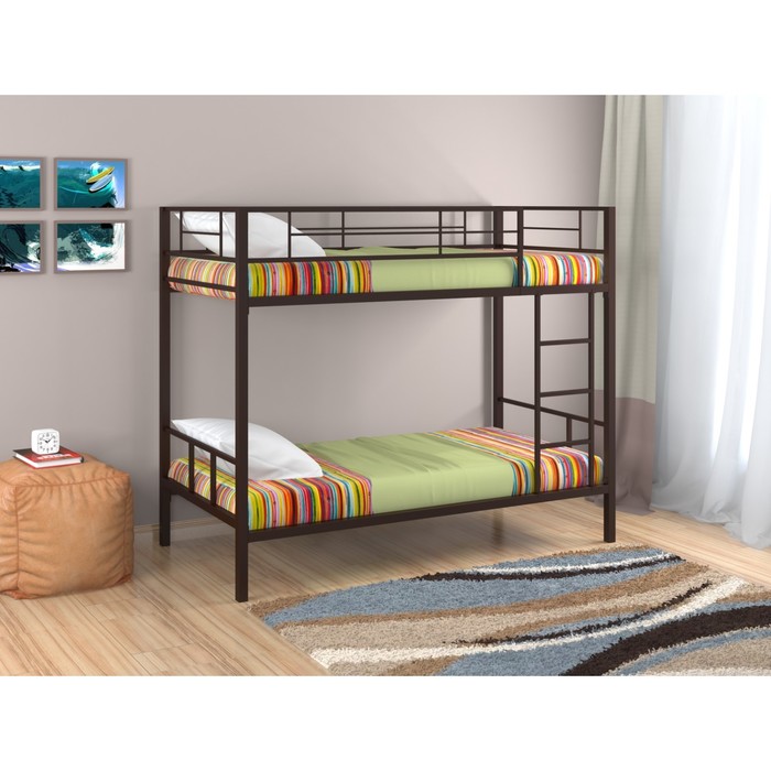 Двухъярусная кровать "Севилья 2", 1980х960х1620 мм, коричневый