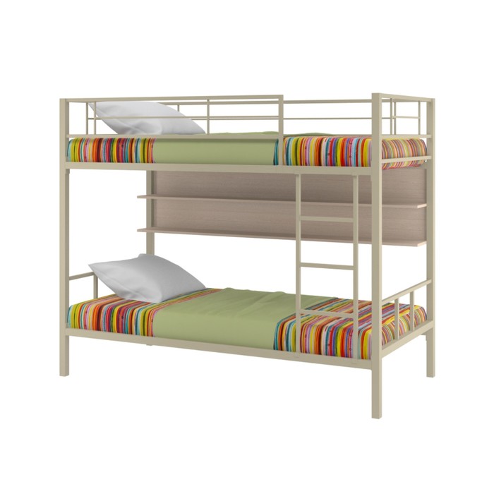 Двухъярусная кровать "Севилья 2", с полкой, 1980х960х1620 мм, бежевый