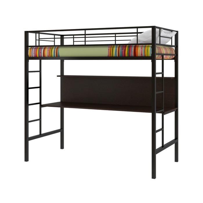 Двухъярусная кровать "Севилья 1", (сборный комплект), 1980х960х1960 мм, черный