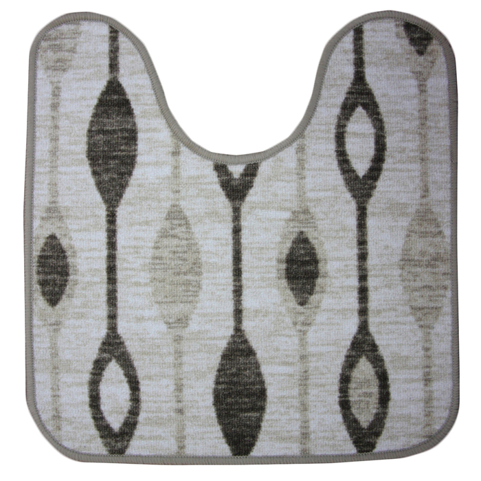 Коврик "Нью Соса" с вырезом под унитаз, полипропилен, основа резина, 57х60 см, 003