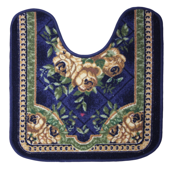 Коврик "Нью Соса" с вырезом под унитаз, полипропилен, основа резина, 57х60 см, 004