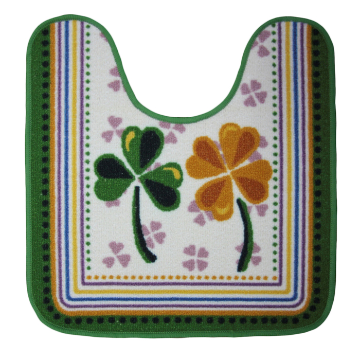 Коврик "Нью Соса" с вырезом под унитаз, полипропилен, основа резина, 57х60 см, 005