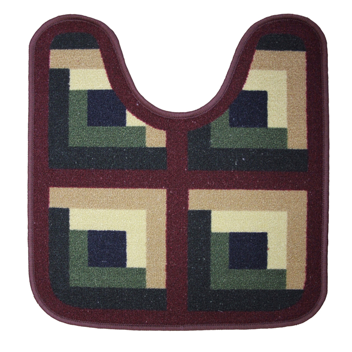 Коврик "Нью Соса" с вырезом под унитаз, полипропилен, основа резина, 57х60 см, 010