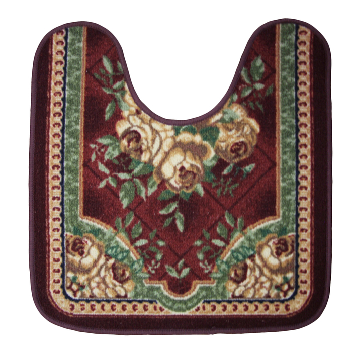 Коврик "Нью Соса" с вырезом под унитаз, полипропилен, основа резина, 57х60 см, 012