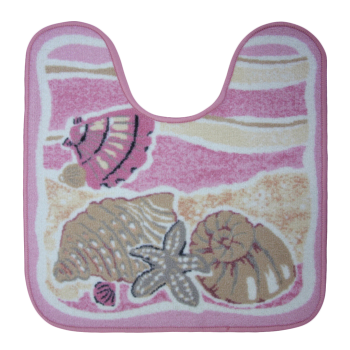 Коврик "Нью Соса" с вырезом под унитаз, полипропилен, основа резина, 57х60 см, 013