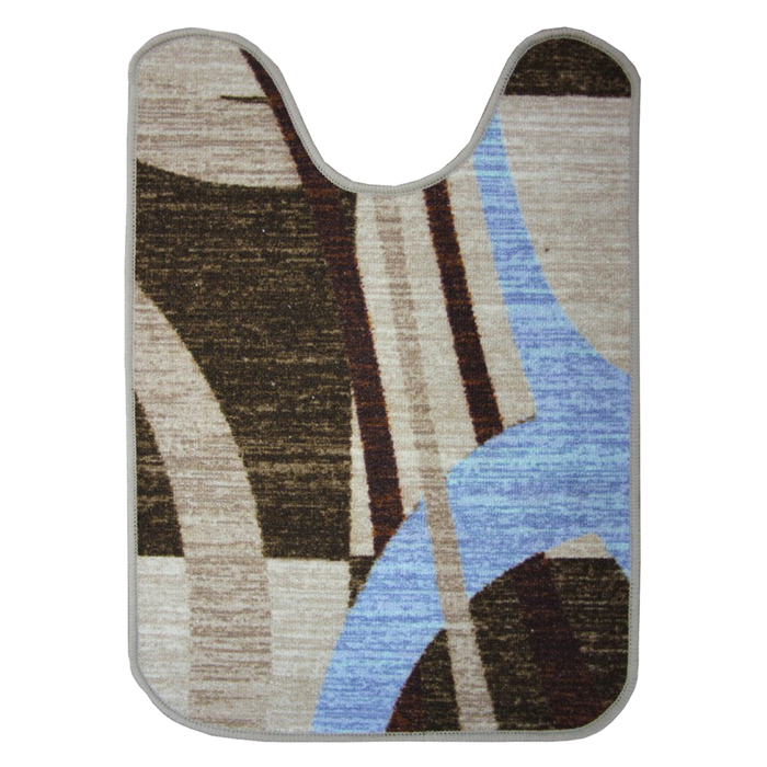 Коврик "Нью Соса" с вырезом под унитаз, полипропилен, основа резина, 57х80 см, 011