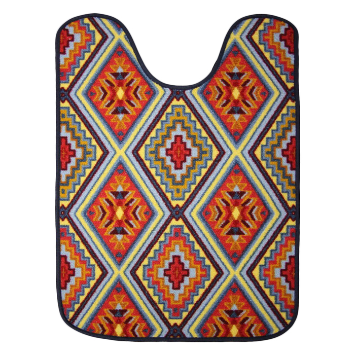 Коврик "Нью Соса" с вырезом под унитаз, полипропилен, основа резина, 57х80 см, 012