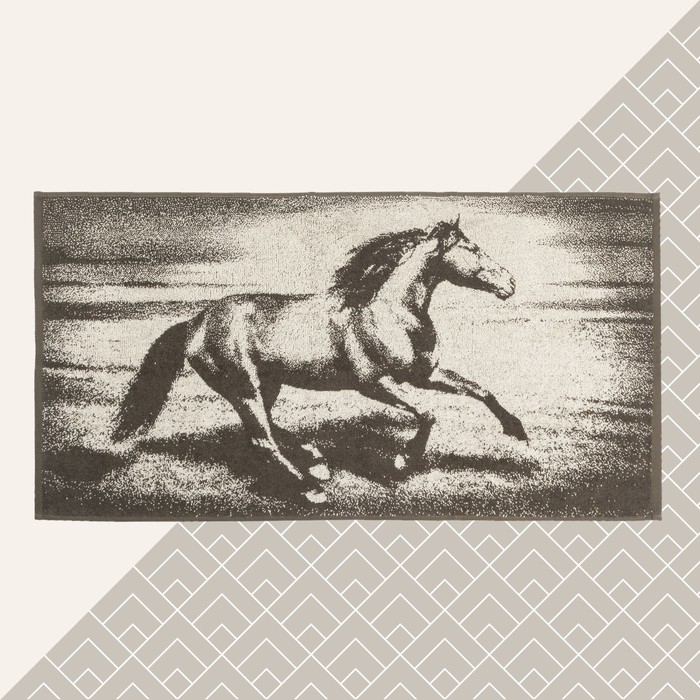 Полотенце махровое "Этель" Лошадь 50х90 см, 100% хл, 420 гр/м2