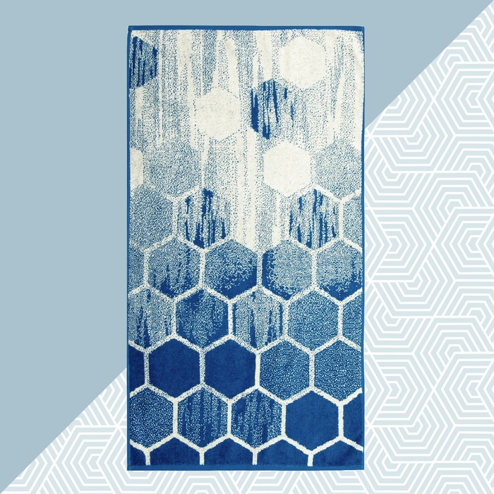 Полотенце махровое "Этель" Соты 50х90 см, 100% хл, 420 гр/м2