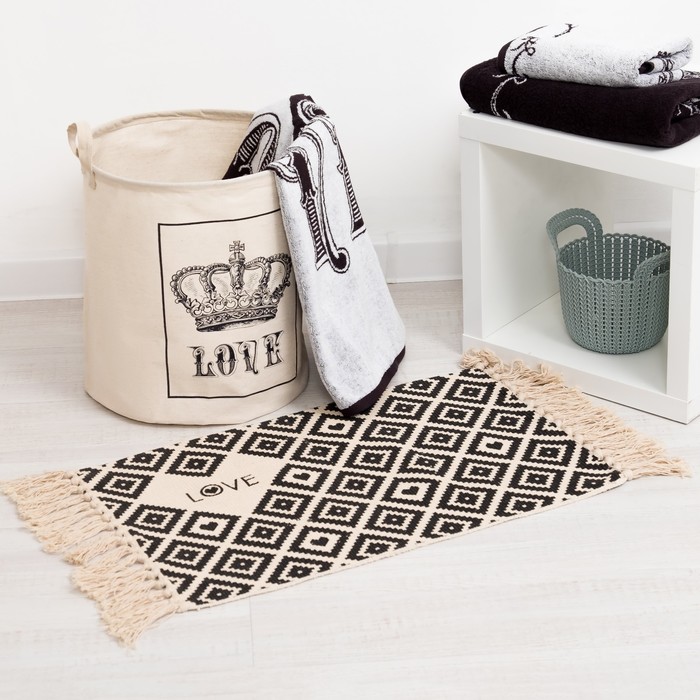 Полотенце махровое "Этель" Любовь2 50х90 см, 100% хл, 420 гр/м2