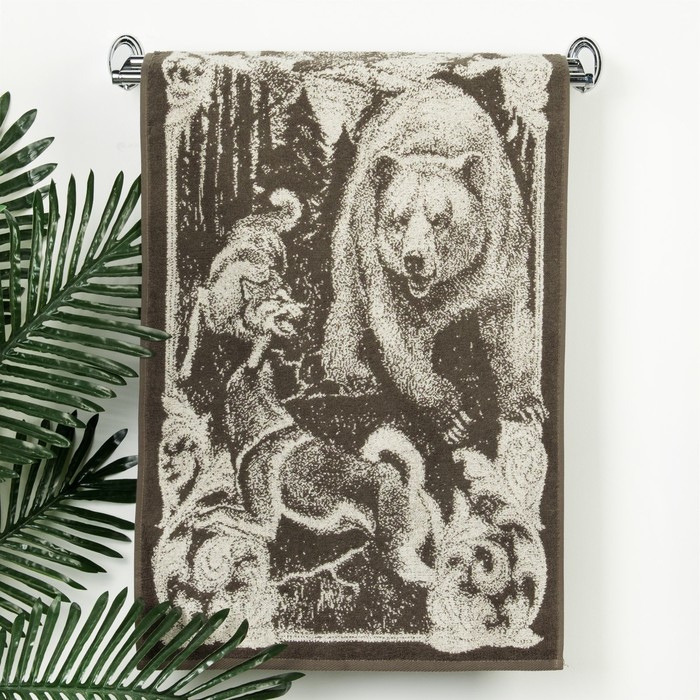 Полотенце махровое "Этель" Охота 50х90 см, 100% хл, 420 гр/м2