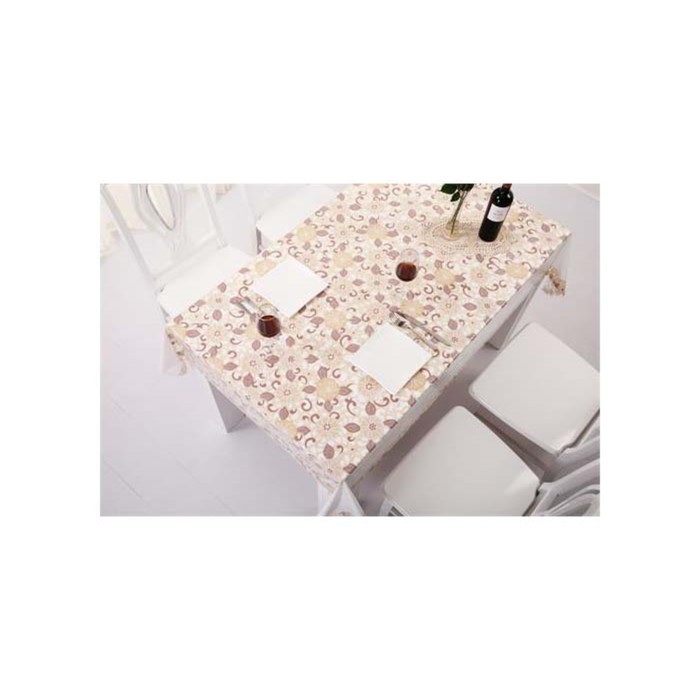 Клеенка столовая Lace "Ажурная" (рулон 22 метра), ширина 132 см, мод. JXL049G