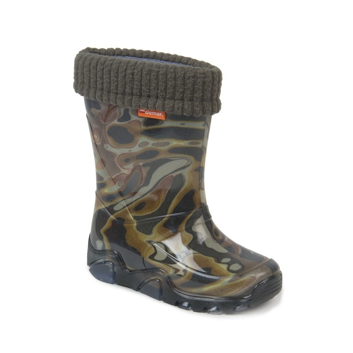 Сапоги резиновые Demar mozaika zielona арт. 0032 N (р. 24/25)