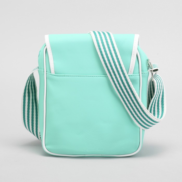 Сумка молод Стиляга, 22*8*25см, отд на молнии, 2 н/кармана, регул ремень, мятный